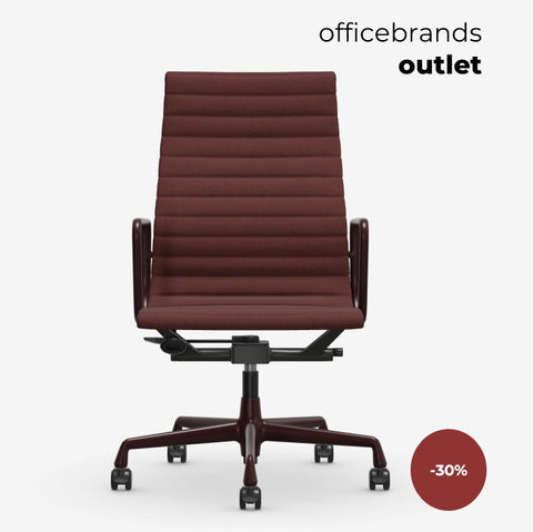 Vitra Aluminium Chairs EA 119 Cosy 2 Chestnut (OUTLET)