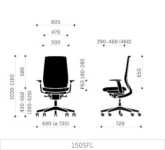 Profim ACCIS PRO 150SFL (zwart)