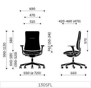 Profim VIOLLE 130SFL (zwart)