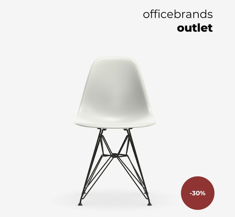 Vitra Plastic Side Chair RE DSR Cotton white (OUTLET)