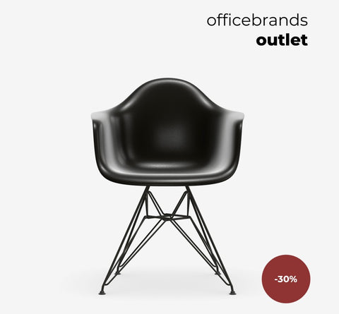 Vitra Plastic Armchair RE DAR Deep black (OUTLET)