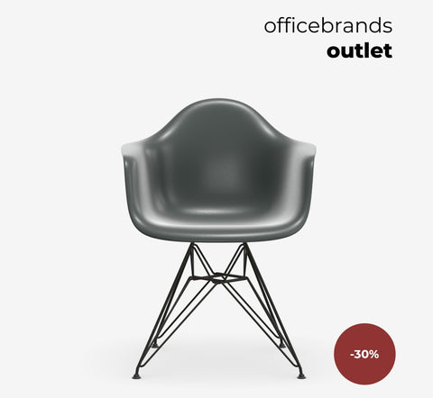 Vitra Plastic Armchair RE DAR Granite grey (OUTLET)