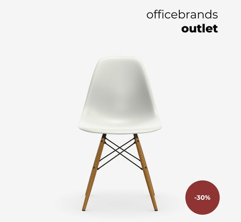 Vitra Plastic Side Chair RE DSW Cotton white (OUTLET)