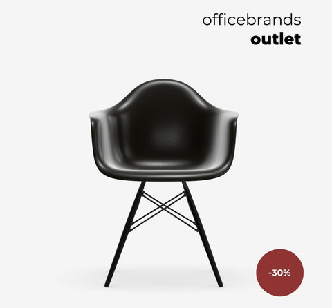 Vitra Plastic Armchair RE DAW Deep black (OUTLET)