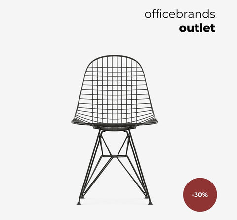 Vitra Wire Chair DKR Zwart (OUTLET)