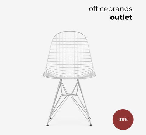 Vitra Wire Chair DKR Wit (OUTLET)