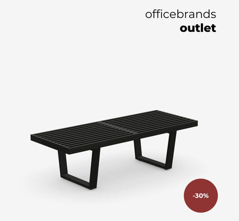 Vitra Nelson Bench Zwart (OUTLET)