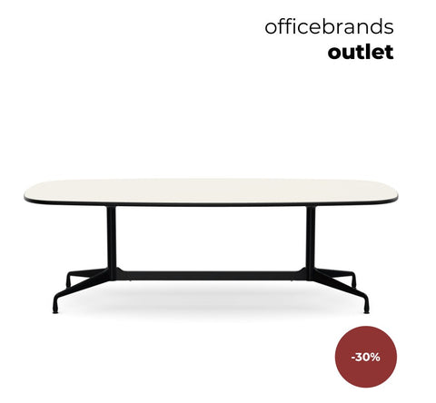Vitra Eames Segmented Dining Table 240x110cm Zwart (OUTLET)