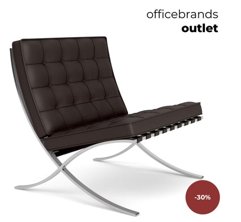 Knoll Barcelona Chair Leder Bruin (OUTLET)