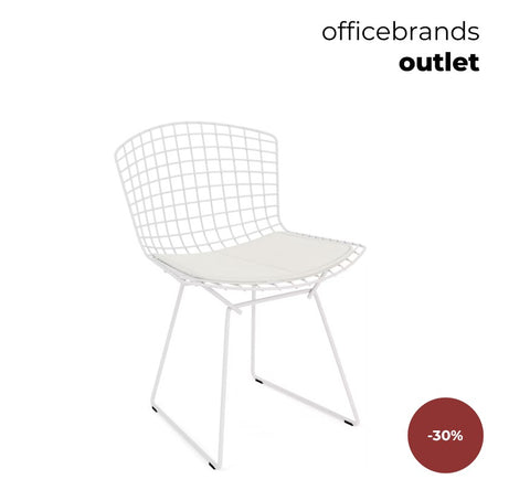 Knoll Bertoia Diamond™ Chair, Seat Pad Wit (OUTLET)