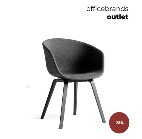 HAY AAC 23 Zwart gelakt eiken / Antraciet (OUTLET)