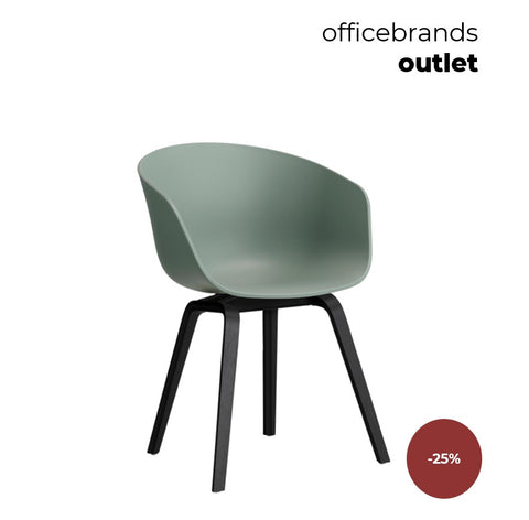 HAY AAC 22 Zwart gelakt eiken / Fall green (OUTLET)