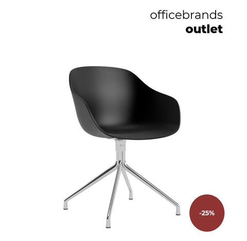 HAY AAC 220 Gepolijst aluminium / Black (OUTLET)