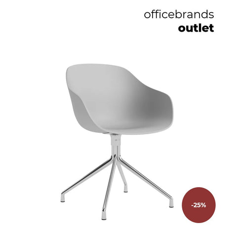 HAY AAC 220 Gepolijst aluminium / Concrete grey (OUTLET)