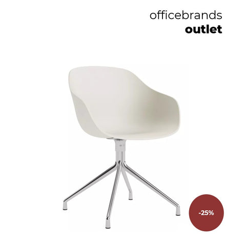 HAY AAC 220 Gepolijst aluminium / Melange cream (OUTLET)