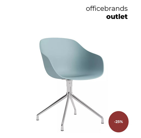 HAY AAC 220 Gepolijst aluminium / Dusty blue (OUTLET)