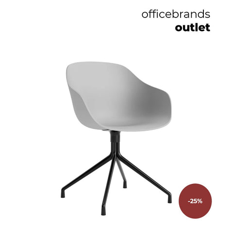 HAY AAC 220 Zwart gepoedercoat aluminium / Concrete grey (OUTLET)