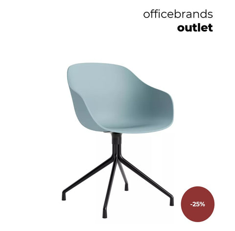 HAY AAC 220 Zwart gepoedercoat aluminium / Dusty blue (OUTLET)