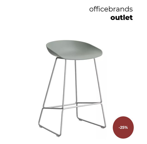 HAY AAS 38 Barkruk low RVS / Fall green (OUTLET)