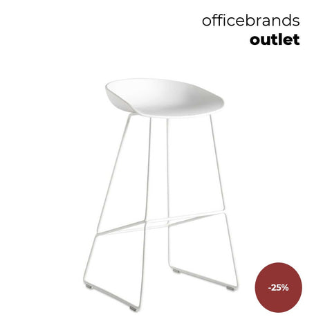 HAY AAS 38 Barkruk high Wit gepoedercoat / White (OUTLET)