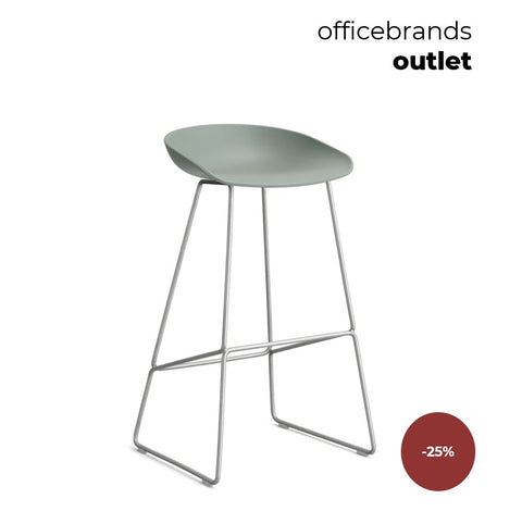 HAY AAS 38 Barkruk high RVS / Fall green (OUTLET)