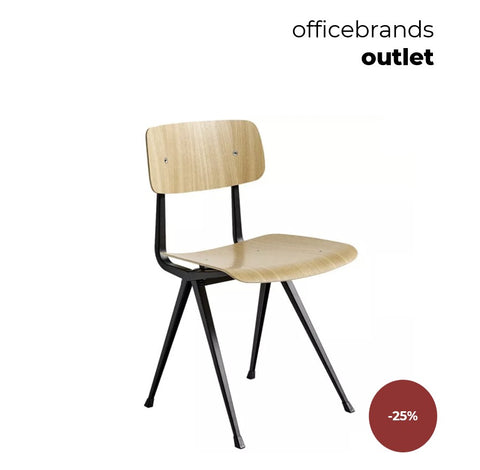 HAY Result Zwart gepoedercoat / Gelakt eiken (OUTLET)