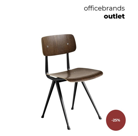 HAY Result Zwart gepoedercoat / Gerookt eiken (OUTLET)