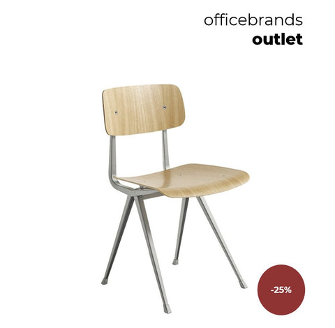 HAY Result Grijs gepoedercoat / Gelakt eiken (OUTLET)