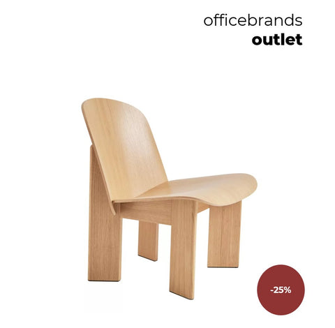 HAY Chisel fauteuil Gelakt eiken (OUTLET)