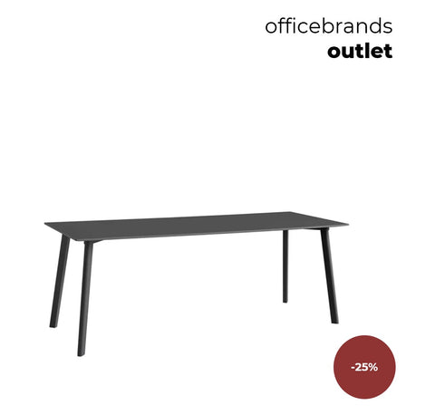 HAY Deux 210 tafel (200x75cm) Ink black gelakt beuken (OUTLET)