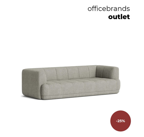 HAY Quilton 3-zitsbank Grijs (OUTLET)