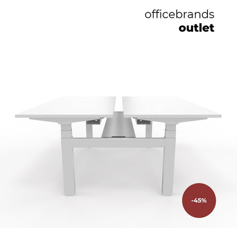 COwerk Stock Duo zit/ sta (wit)